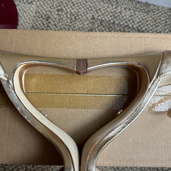 • Sam Edelman • Womens Evelynn Strappy Heel, Gold Leaf, Size 7.5 💛🤩 (In box!) - Picture 6 of 17
